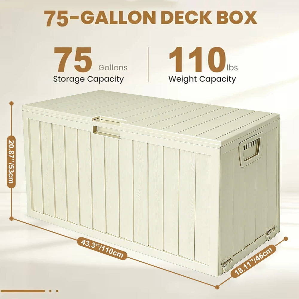 75 Gallon Waterproof Storage Box