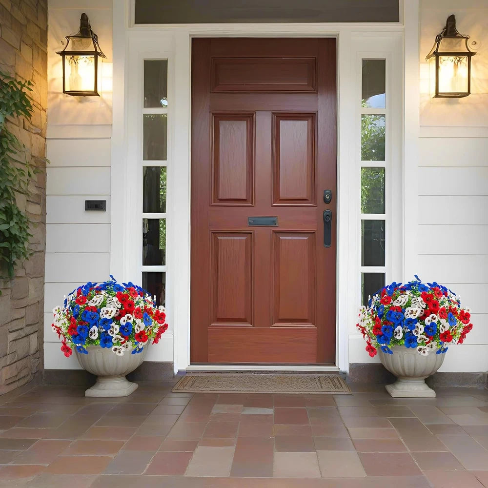 Artificial Pansy Flowers (18 Pcs)