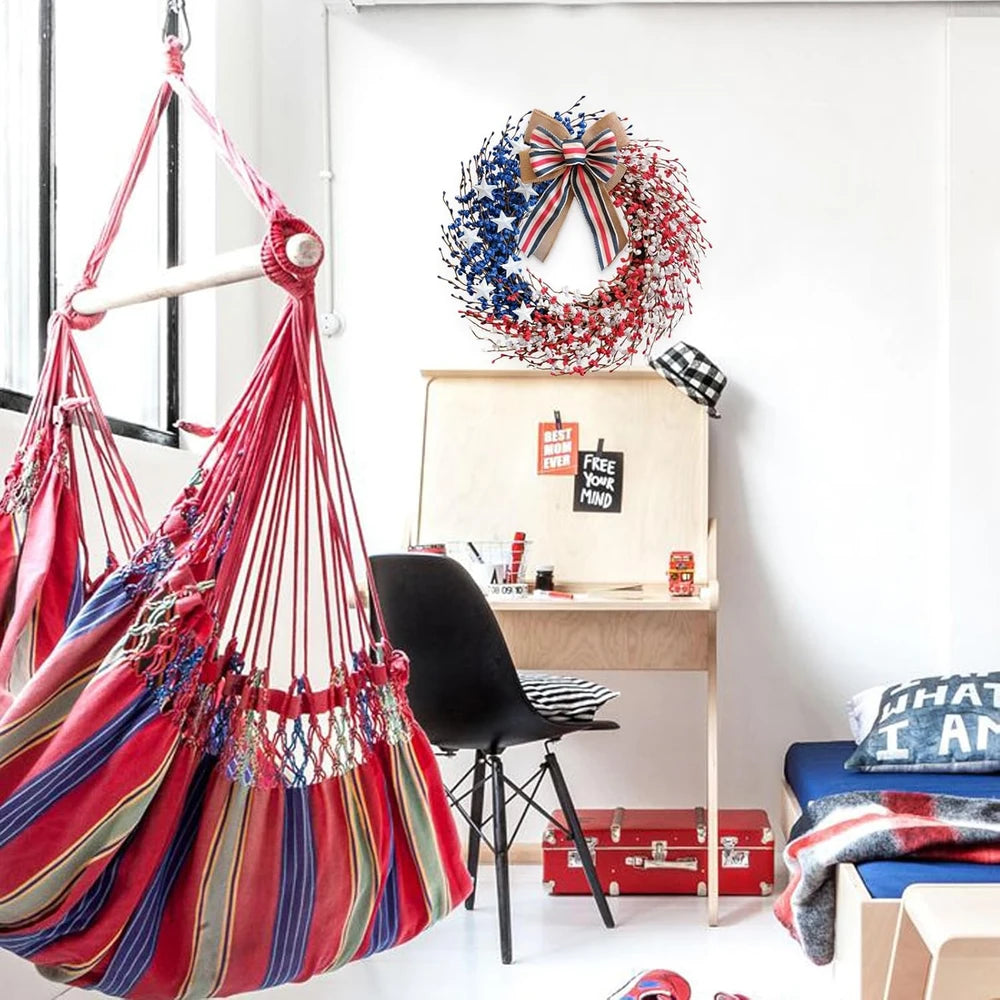 22-Inch Patriotic Wreath