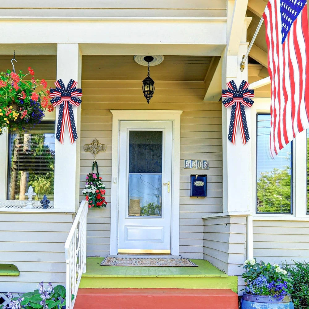 Patriotic Wreath Bows