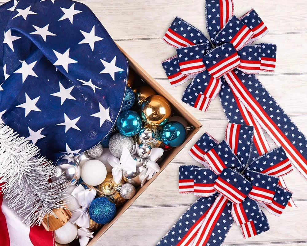 Patriotic Wreath Bows