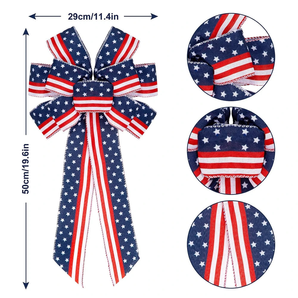 Patriotic Wreath Bows