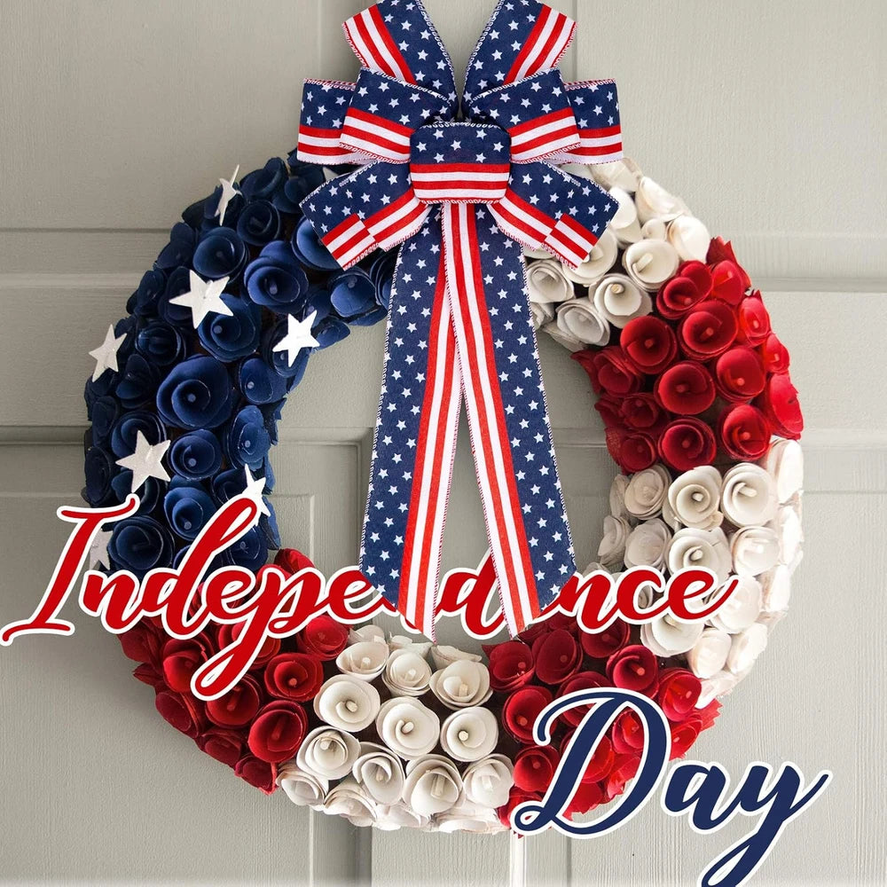 Patriotic Wreath Bows
