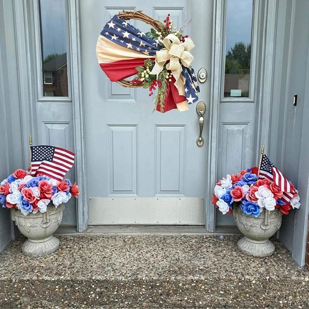 Patriotic Star Wreath