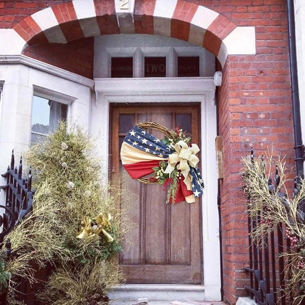 Patriotic Star Wreath
