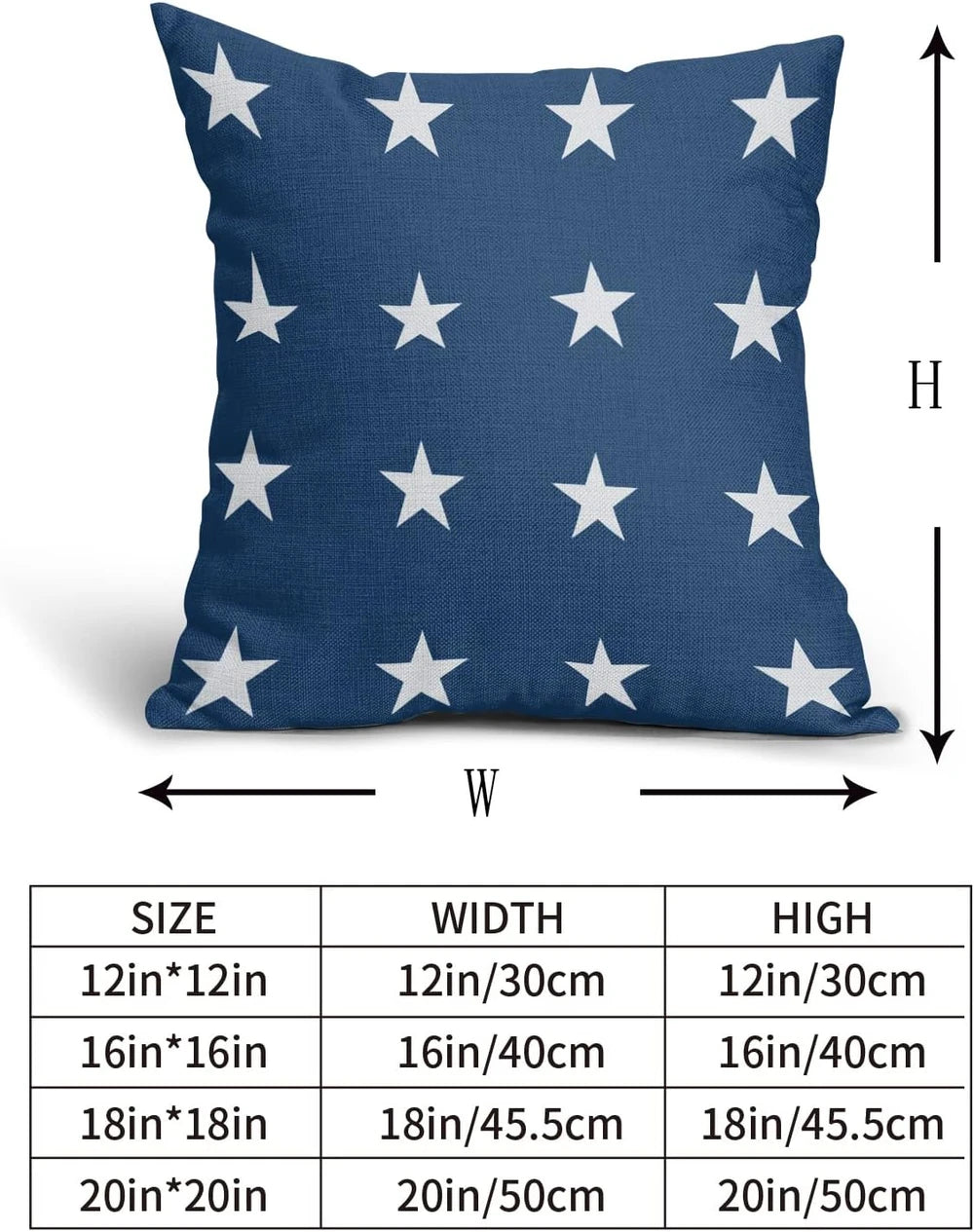Rustic Stars Linen Pillow Covers (Set of 2)