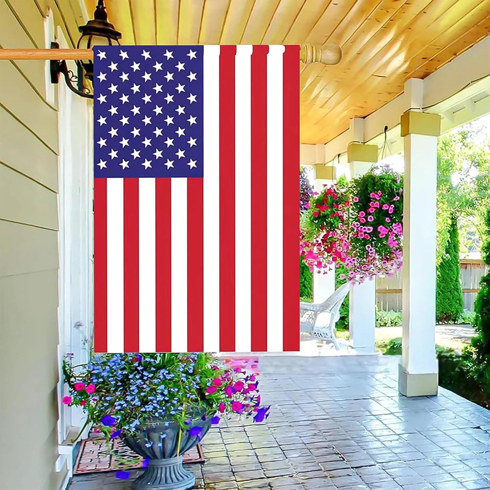 Double-Sided Burlap Garden Flag