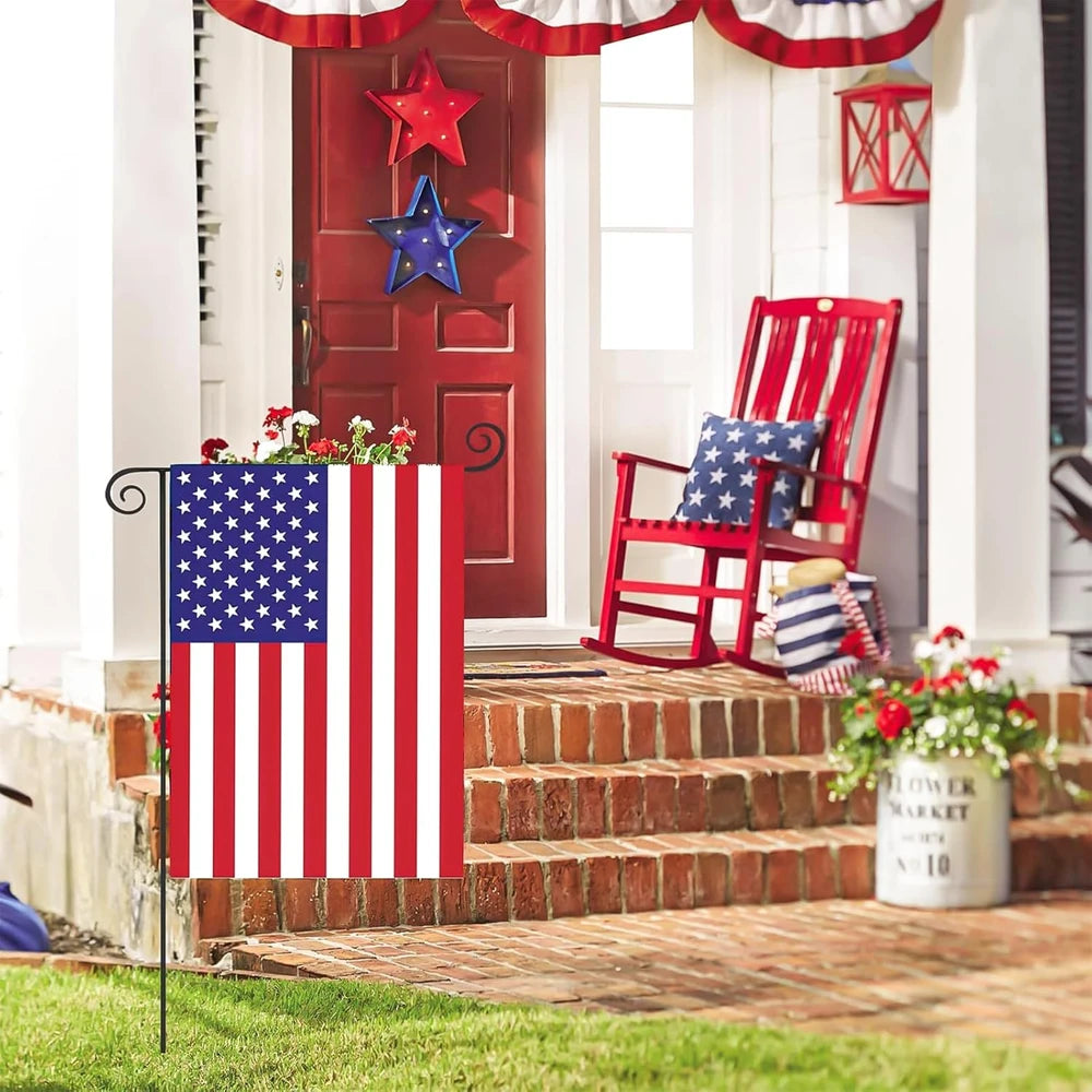 Double-Sided Burlap Garden Flag