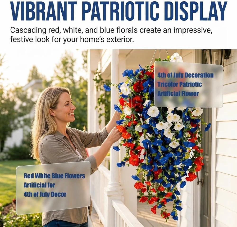 Tricolor Patriotic Flowers