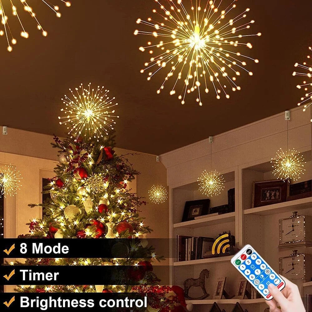 Solar Fireworks Lights 4 Pack