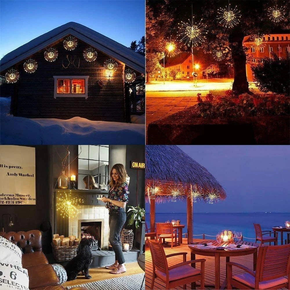Solar Fireworks Lights 4 Pack