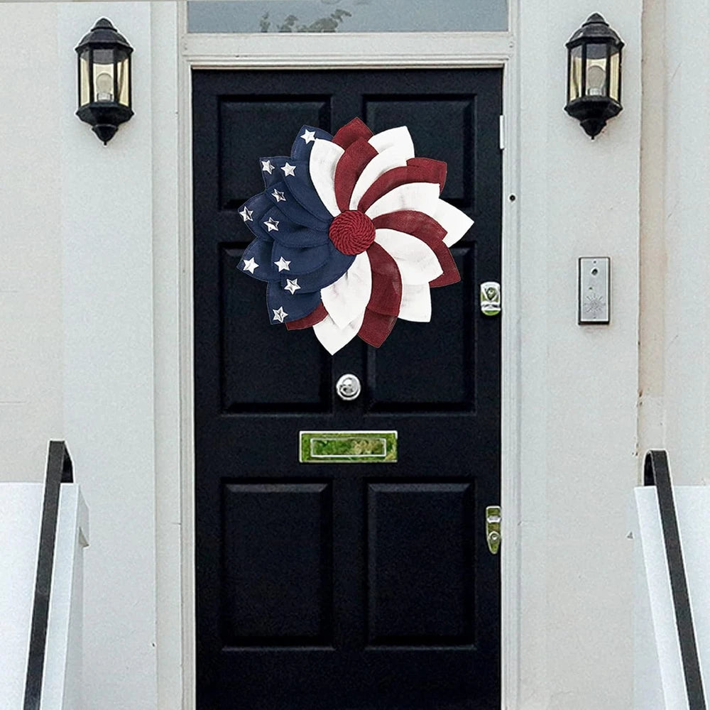 Patriotic Floral Wreath
