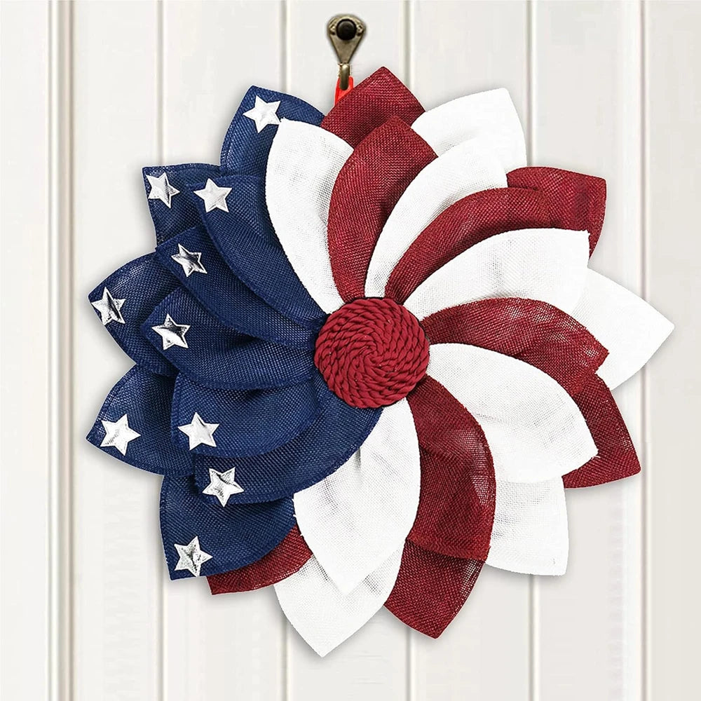 Patriotic Floral Wreath