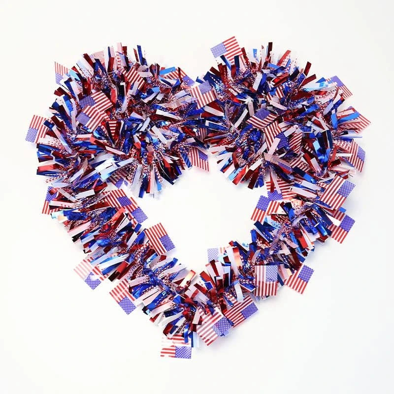 Patriotic Tinsel Garland Set
