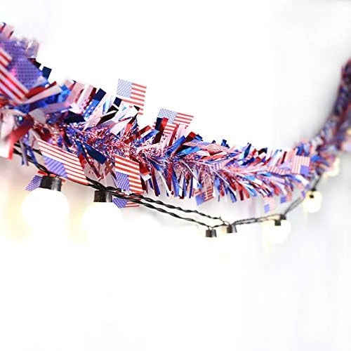 Patriotic Tinsel Garland Set