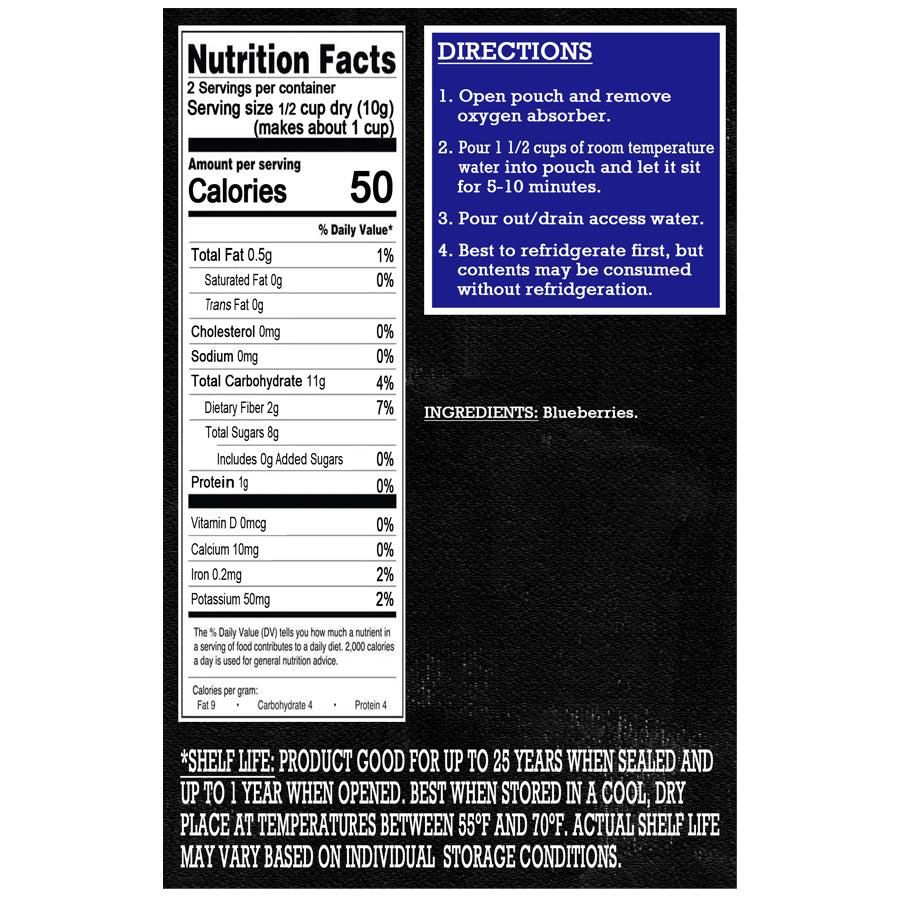 Freeze Dried Fruit - Blueberries