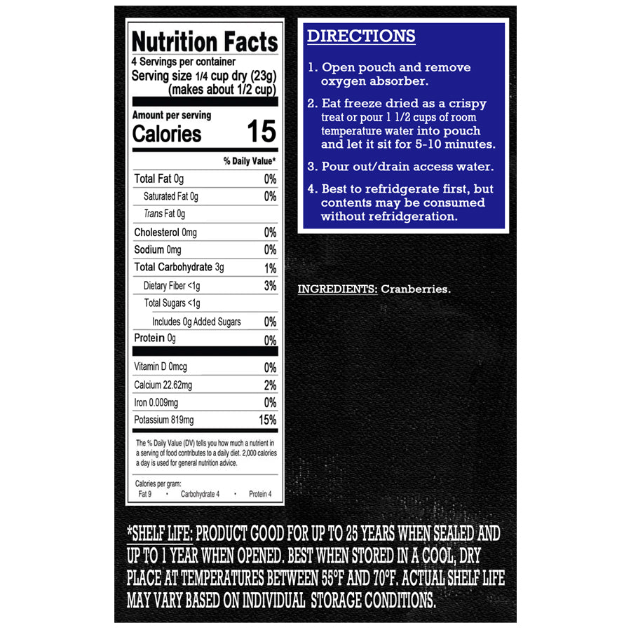 Freeze Dried Fruit - Cranberries