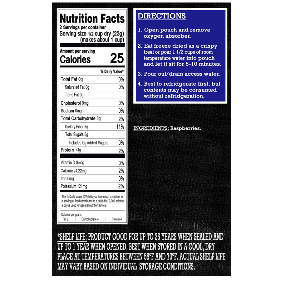 Freeze Dried Fruit - Raspberries