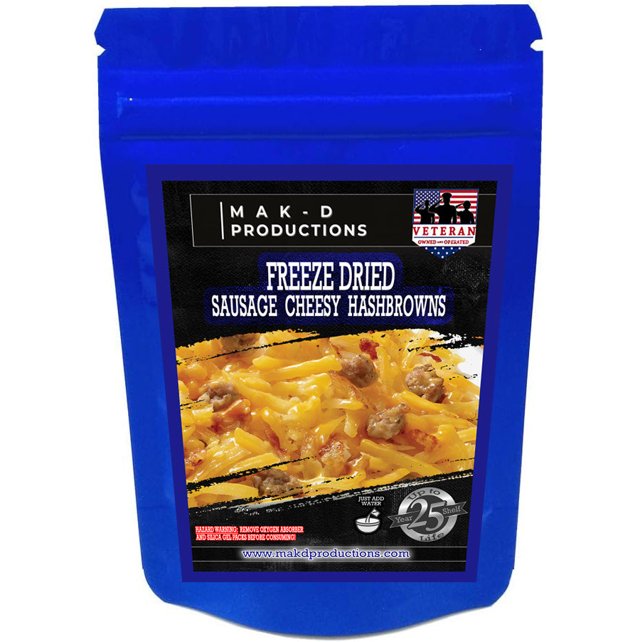 Freeze Dried Meal Pouch - . Breakfast - Pork - Sausage Cheesy Hashbrowns