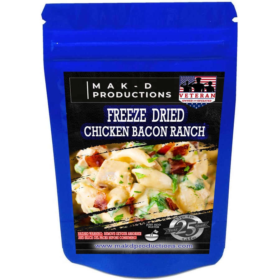 Freeze Dried Meal Pouch - Chicken - Pasta - Chicken Bacon Ranch Macaroni
