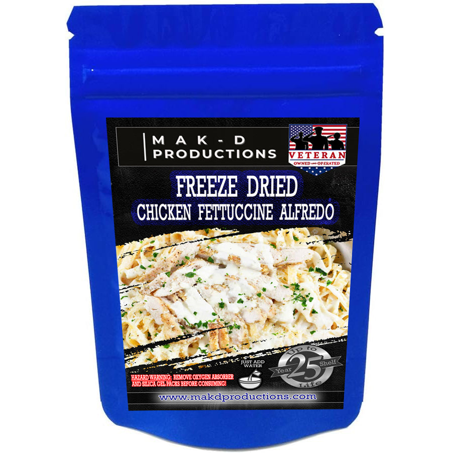 Freeze Dried Meal Pouch - Chicken - Pasta - Chicken Fettuccine Alfredo
