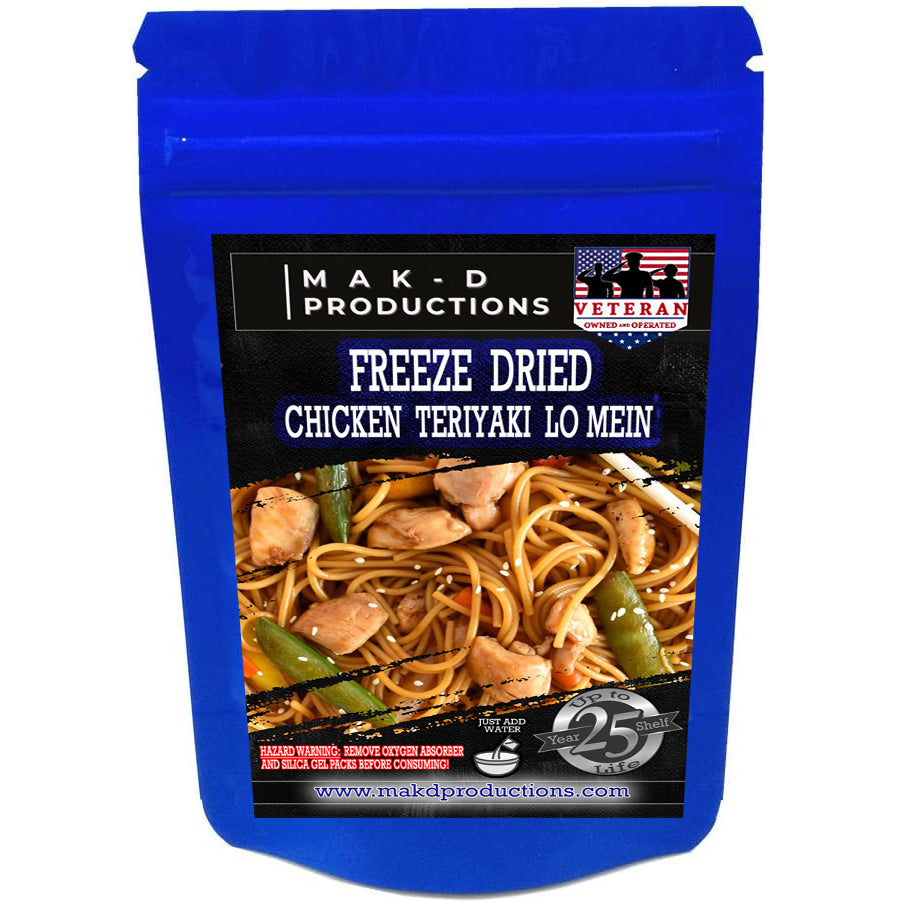 Freeze Dried Meal Pouch - Chicken - Pasta - Chicken Teriyaki Lo Mein