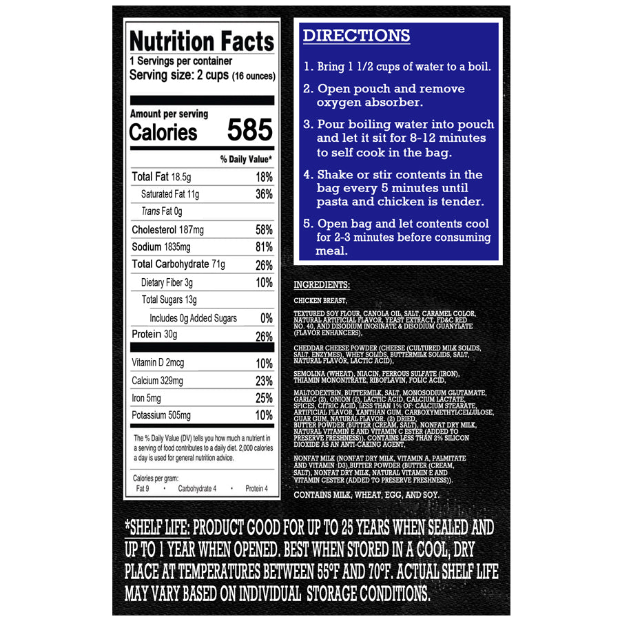 Freeze Dried Meal Pouch - Soup - Chicken - Chicken And Dumplings