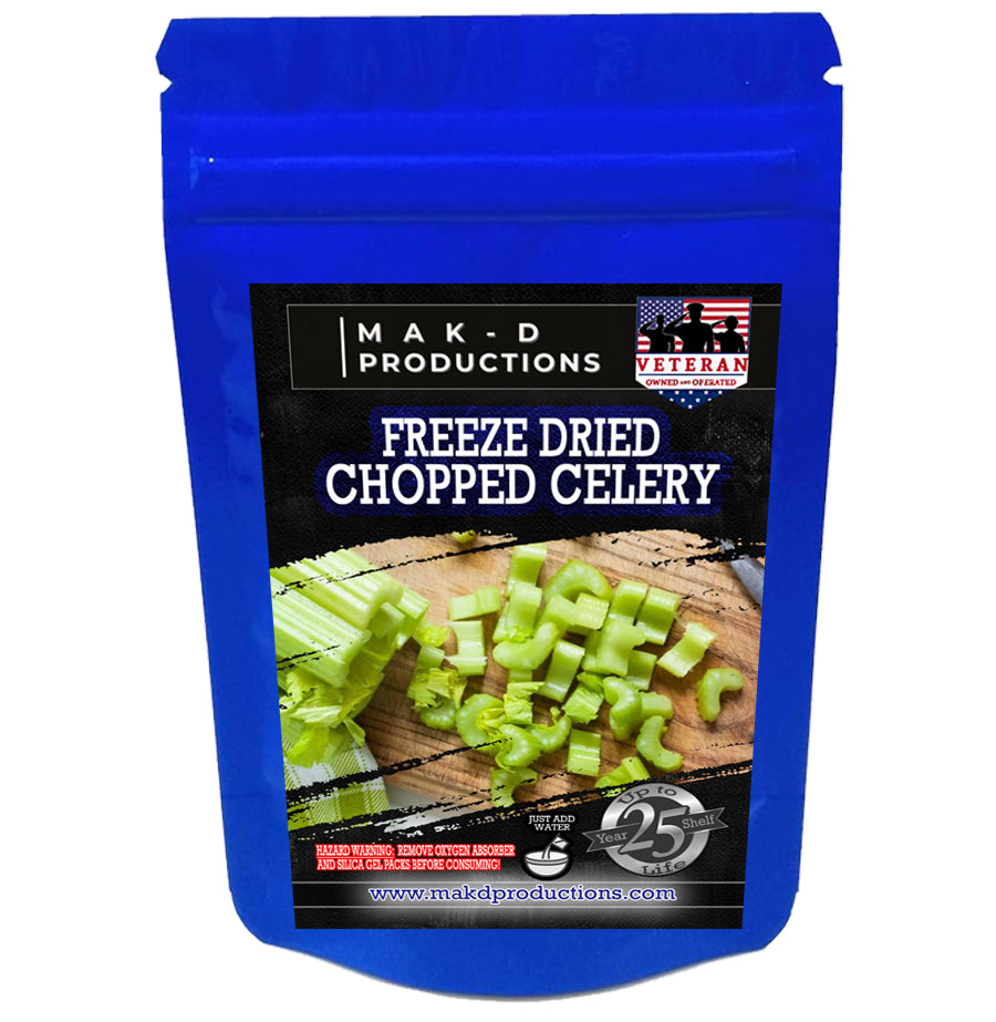 Freeze Dried Vegetables - Chopped Celery