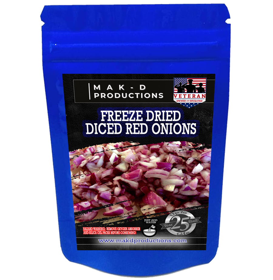 Freeze Dried Vegetables - Diced Red Onions