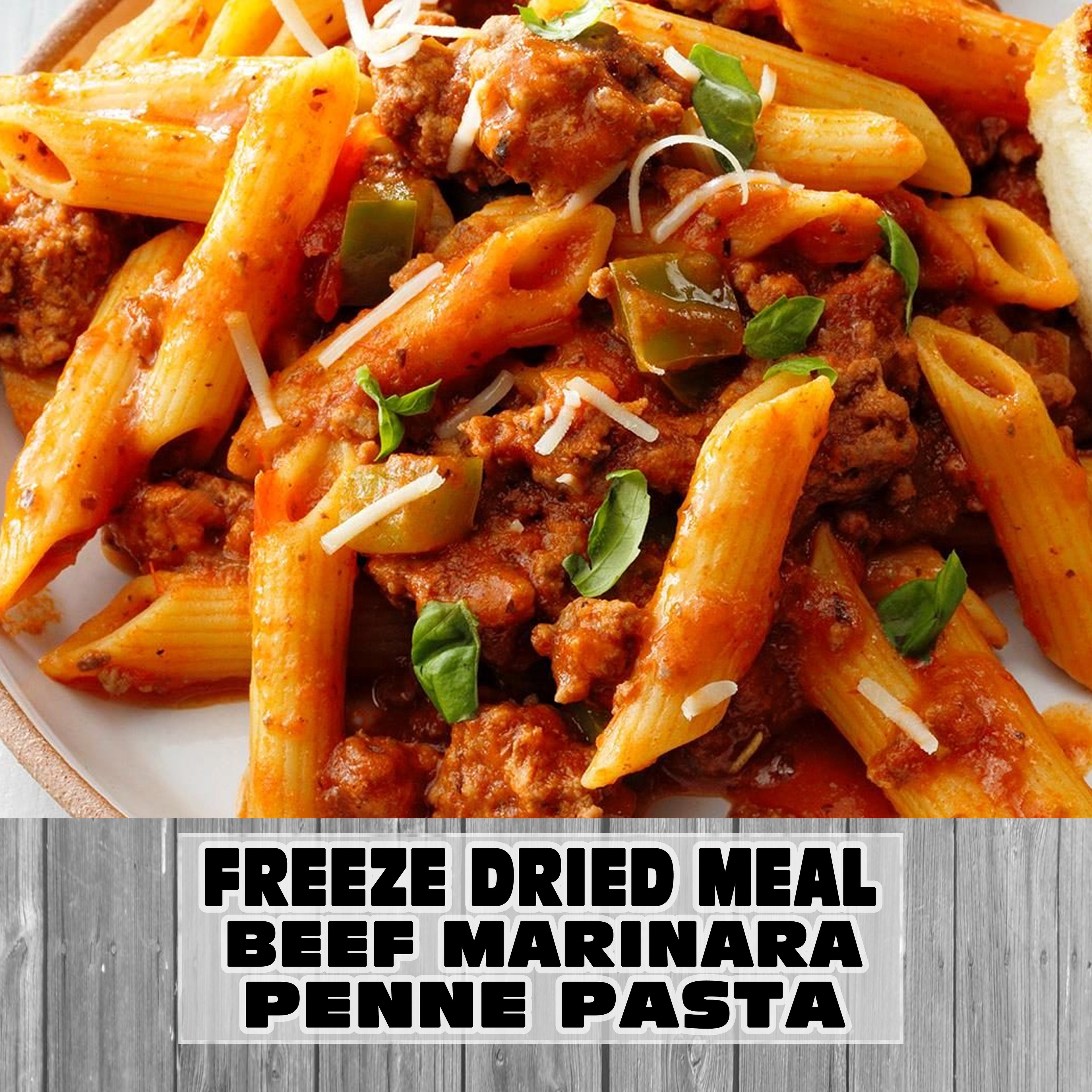 Freeze Dried Meal Pouch - Beef - Pasta - Beef Marina Penne Pasta