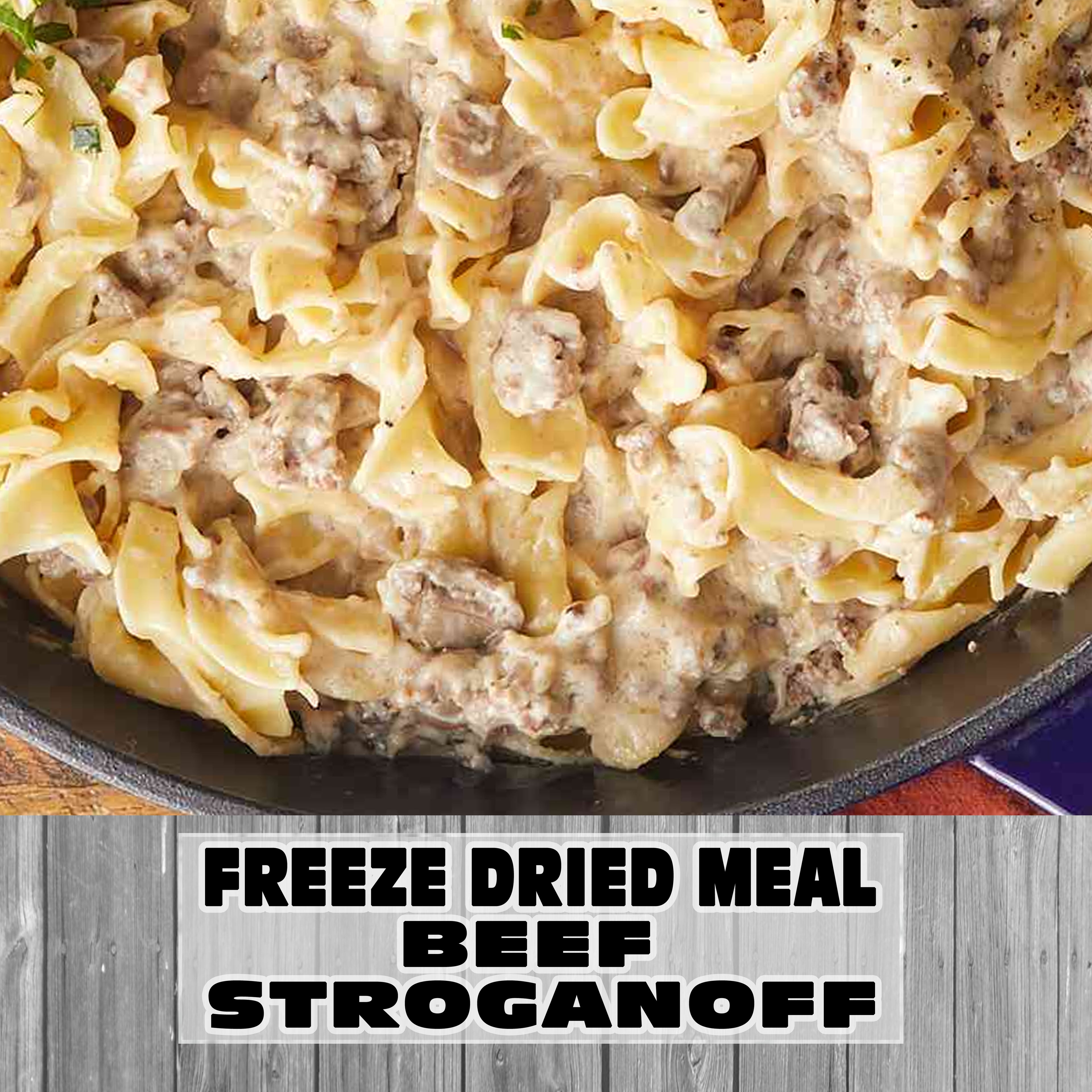 Freeze Dried Meal Pouch - Beef - Pasta - Beef Stroganoff