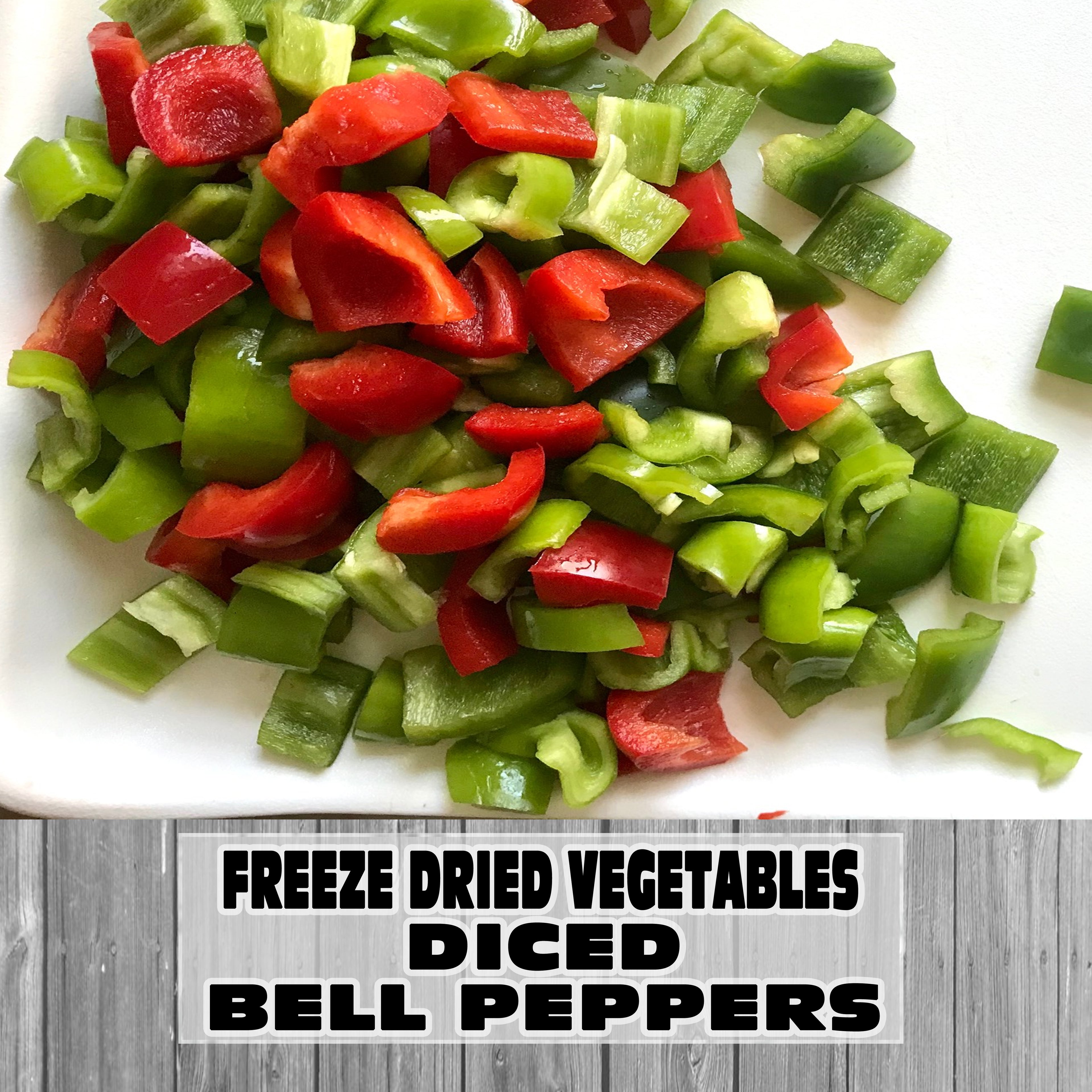 Freeze Dried Vegetables - Diced Bell Pepper Mix
