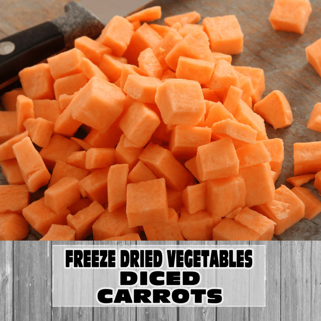 Freeze Dried Vegetables - Diced Carrots