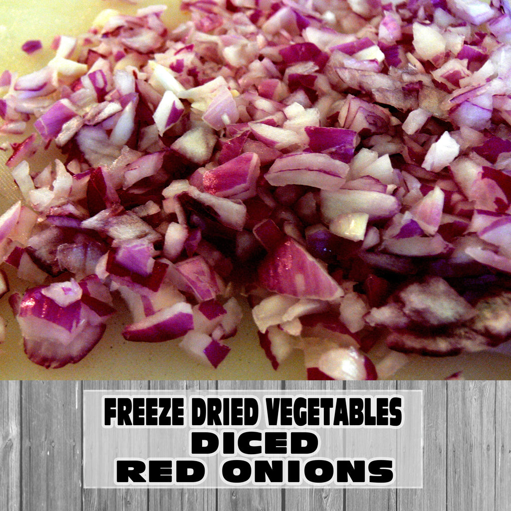 Freeze Dried Vegetables - Diced Red Onions