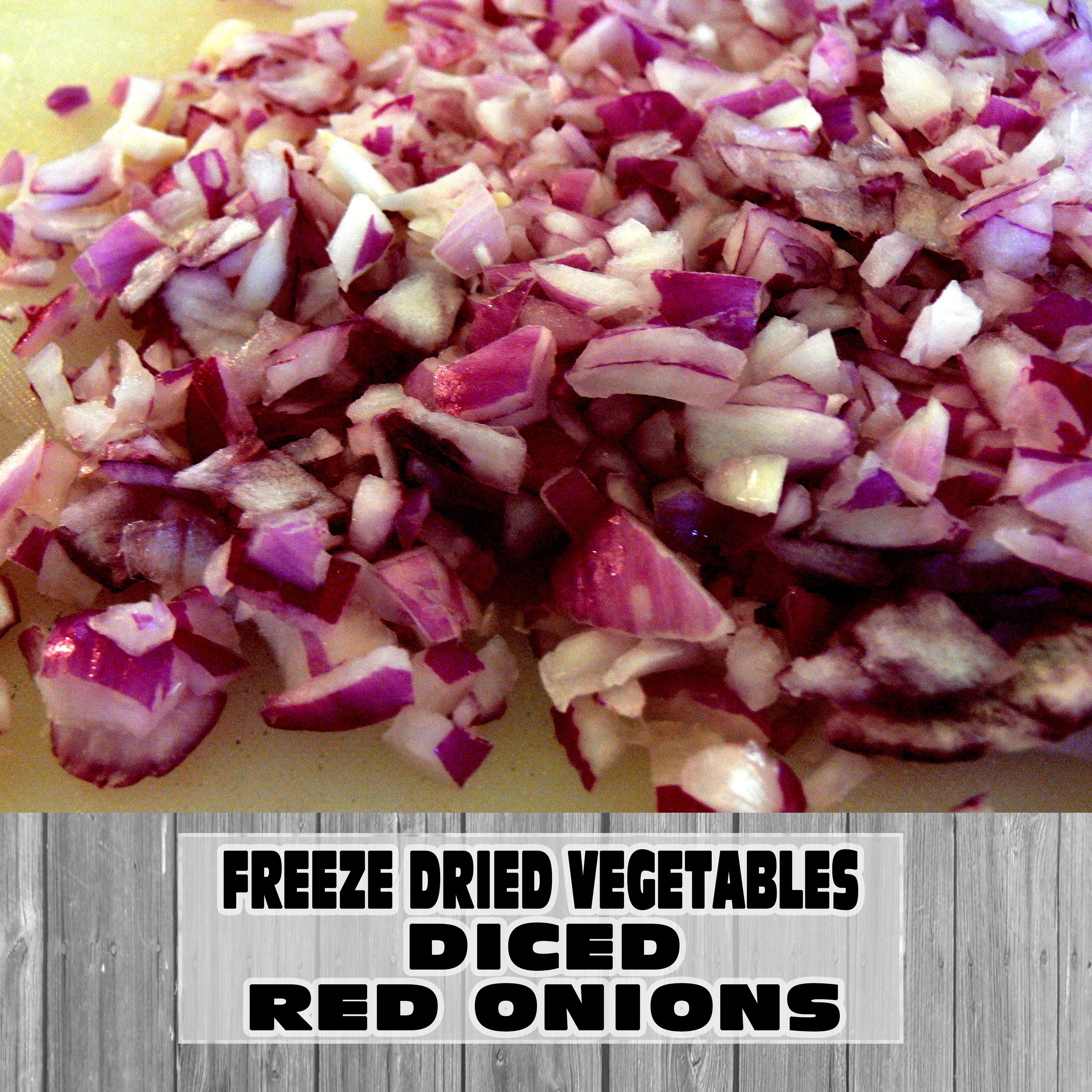 Freeze Dried Vegetables - Diced Red Onions