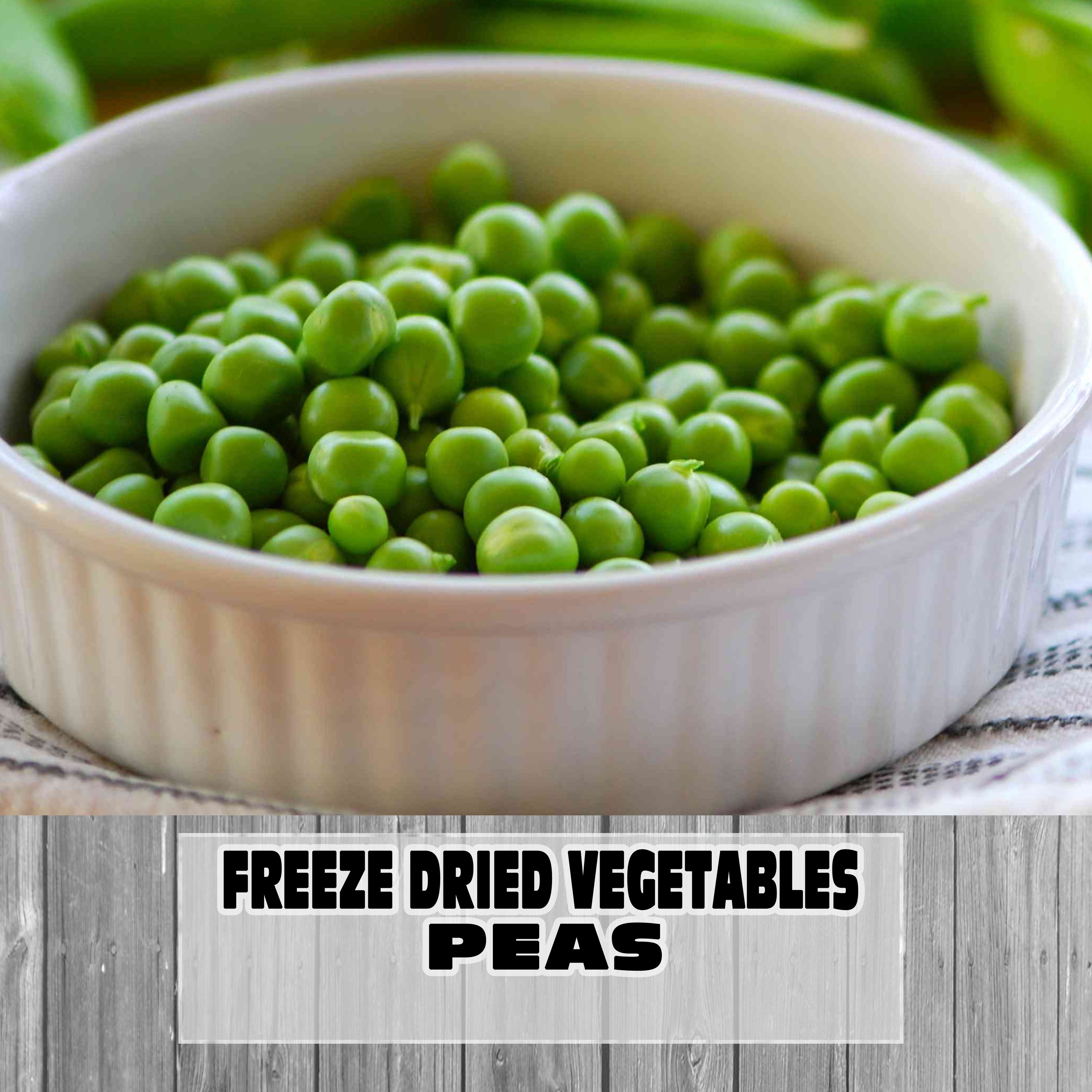 Freeze Dried Vegetables - Peas