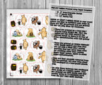 PRE-CUT Edible Printed Icing Sugar Fondant Classic Winnie the Pooh Graphics for Decorating Cakes, Cup Cakes, and Chocolate Dipped Treats