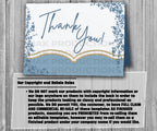 39-45 Wedding Stationary Set - Blue Floral Garland Leaves
