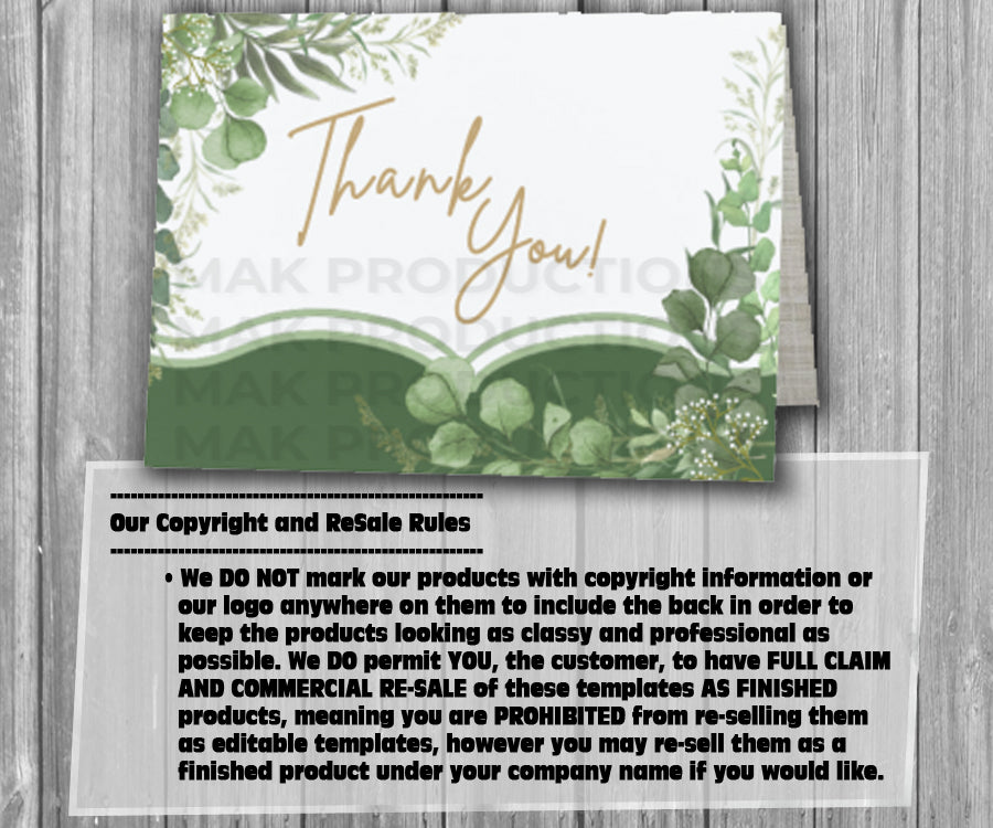 39-45 Wedding Stationary Set - Green and Gray Botanical Floral Plant Leaves