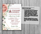 39-45 Wedding Stationary Set - Geometric Rose on White