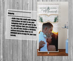 39-45 Wedding Stationary Set - Green and White Winter Trees