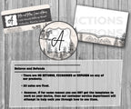 39-45 Wedding Stationary Set - Cream and Black Mansion Horse Carriage