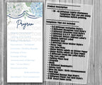 39-45 Wedding Stationary Set - Blue and White Hydrangea