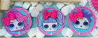 MAK D Productions Pre-Cut Edible Printed Cute Glitter Dolls 002 Icing Sugar Sheet Fondant Cake / Cup Cake Decoration Graphics