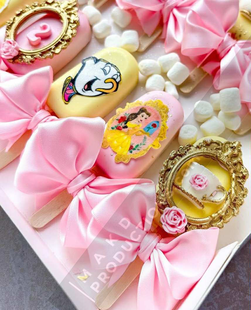 MAK D Productions Pre-Cut Edible Printed Disney's Beauty And The Beast 001 Icing Sugar Sheet Fondant Cake / Cup Cake Decoration Graphics (Copy)