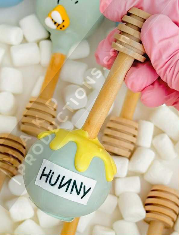 MAK D Productions Pre-Cut Edible Printed Classic Winnie the Pooh Green Balloons Icing Sugar Sheet Fondant Cake / Cup Cake Decoration Graphics