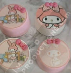 MAK D Productions Pre-Cut Edible Printed Kawaii Kitty Cat Hello Kitten 001 Icing Sugar Sheet Fondant Cake / Cup Cake Decoration Graphics