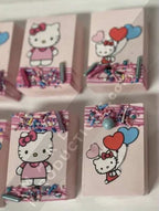 MAK D Productions Pre-Cut Edible Printed Kawaii Kitty Cat Hello Kitten 001 Icing Sugar Sheet Fondant Cake / Cup Cake Decoration Graphics