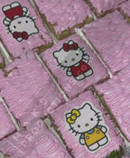 MAK D Productions Pre-Cut Edible Printed Kawaii Kitty Cat Hello Kitten 001 Icing Sugar Sheet Fondant Cake / Cup Cake Decoration Graphics