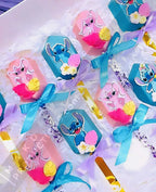 MAK D Productions Pre-Cut Edible Printed Lelo and Stitch Angel Scrump Icing Sugar Sheet Fondant Cake / Cup Cake Decoration Graphics